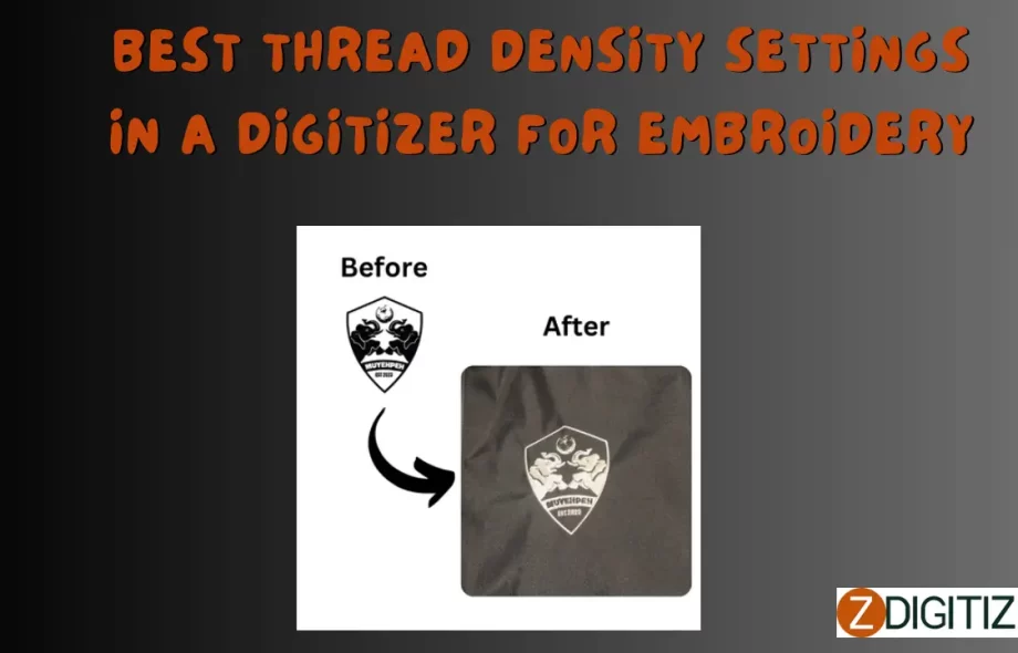 Best Thread Density Settings in a Digitizer for Embroidery