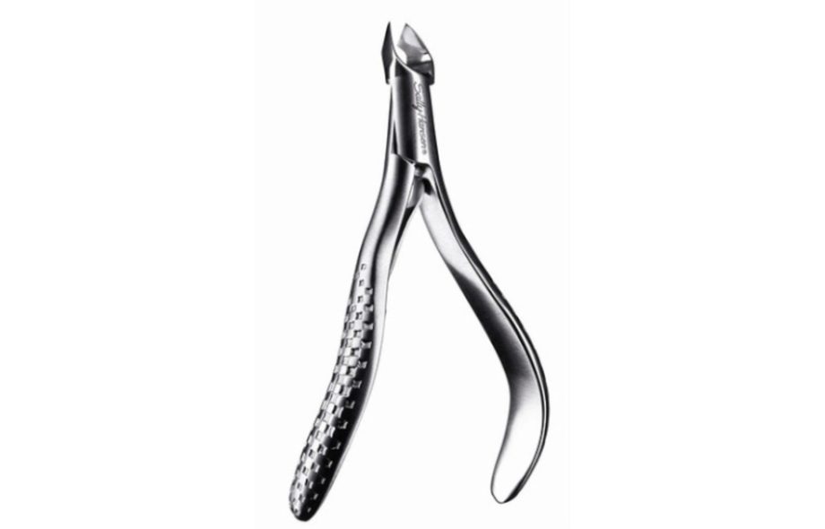 Close-up view of Tweezerman Cuticle Clippers showcasing stainless steel precision blades