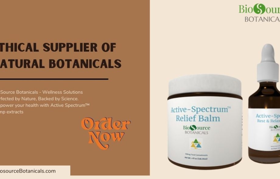 ethical supplier of natural botanicals